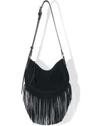 Kim Foley - Suede Fringe Shoulder Bag - Lyst