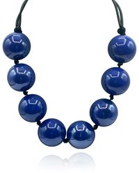 Michael Nash Jewelry - Large Marbled Knotted Resin Bead Necklace - Lyst