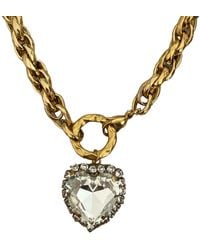 Achala Handcrafted - Neutrals Crystal Heart Pendant - Lyst