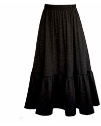 Frock Tales - Boho Gathered Midi Skirt With Pockets - Lyst
