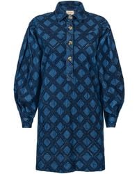 SUNSHINE TIENDA - Denim Eyelet Marlowe Dress - Lyst