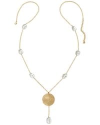 Heather Hawkins Jewelry - Hand Hammered Coin Gemstone Drop Necklace - Lyst