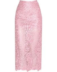Angelika Jozefczyk - Neutrals Orchidea Lace Skirt Dusty - Lyst