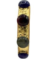 Michael Nash Jewelry - Flora Multi Stone Lapis And Burgundy Resin Stone Bangle - Lyst
