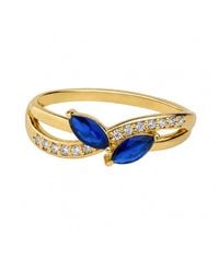 Belinda Jewelz - Sapphire Marquise Bypass Birthstone Ring - Lyst