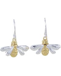 Reeves & Reeves - Queen Bee Sterling Silver And Gold Plated Earrings - Lyst