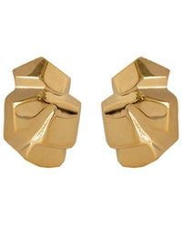 Edge Only - Rock Earrings 18Ct Vermeil - Lyst