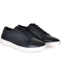 DAVID WEJ - Bradford Leather Sneakers - Lyst