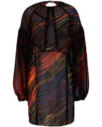NUMBAT - Sahara Printed Sheer Mini Dress - Lyst