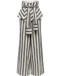 Mirimalist - Sleeves Striped Maxi Pants - Lyst