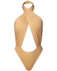 AGGI by HALEWSKI - Liv Body Suit With Open Back - Lyst