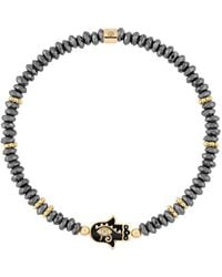 Karma and Luck - Intuitive Guardian Eye Of Horus Hamsa Hematite Bracelet - Lyst