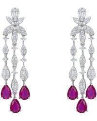 LÁTELITA London - Duchess Ruby Drop Earrings - Lyst