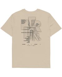 Anchor and Crew - Neutrals Desert Dust Gustatory Berlin Coffee Scene Organic Cotton Embroidered T-Shirt - Lyst