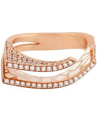 Artisan - Rose Diamond And Enamel Ring - Lyst