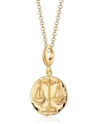 Lily Charmed - Plated Libra Zodiac Charm Necklace - Lyst