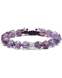 AWNL - Rosa Roxburghii Phantom Quartz Macrame Bracelet - Lyst
