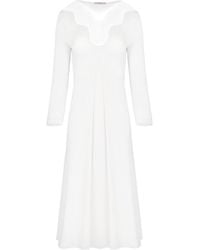 Oh!Zuza - Midi Nightdress With Lace Detail - Lyst