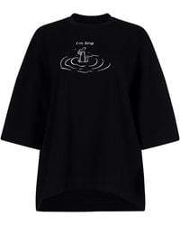 Clothes by Locker Room - Oversized I'M Fine Graphic T-Shirt - Lyst