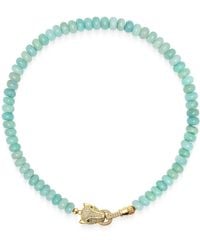 Nialaya - Amazonite Choker With Panther Head - Lyst