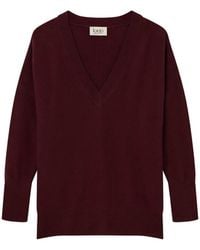 Loop Cashmere - Relaxed Lofty V Neck Sweater - Lyst