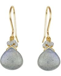MOUNIR LONDON - Labradorite Cluster Drop Earrings - Lyst