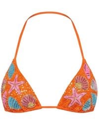 Oceanus - Helia Bikini Top Burnt - Lyst