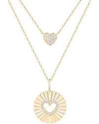 KAMARIA - A Piece Of My Heart Double Layering Necklace - Lyst