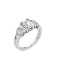Diamonbliss - Tapered Emerald Cut Baguette Engagement Ring - Lyst