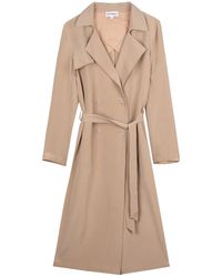 Bel Cashmere - Neutrals Silk Trench - Lyst