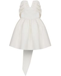 NAZLI CEREN - Miro Strapless Mini Dress In Vanilla Ice - Lyst