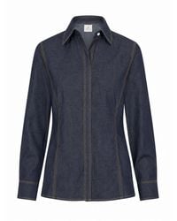 Gunda Hafner Ltd - Dark Denim Fitted Shirt - Lyst