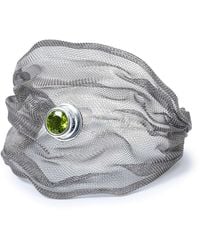 German Kabirski - Amiya Limited Edition & Titanium Mesh Bracelet With Natural Peridot - Lyst
