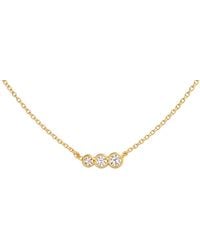 Lily Flo Jewellery - Tripple Diamond Necklace - Lyst