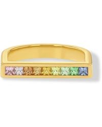 Jewelbird - Peachy Sapphire U-Shaped Ring - Lyst
