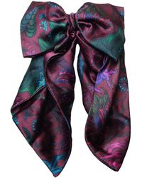 Natalia Petruch - Eloise Hair Clip Silk Bow - Lyst