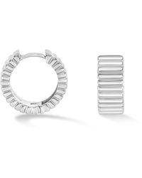 Dower & Hall - Wide Humbug Huggie Hoops - Lyst