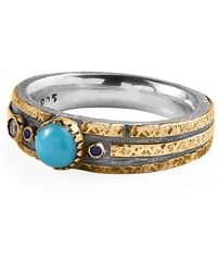 Emma Chapman Jewels - Diamond Sapphire Band Ring - Lyst