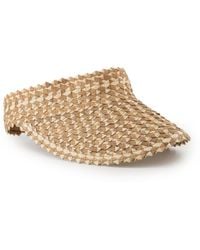OhSun - Neutrals Straw Visor - Lyst