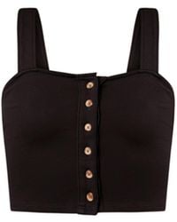 Known Supply - Cropped Button Tank - Lyst