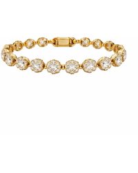 Maison De Gala - Floral Crystal Tennis Bracelet - Lyst