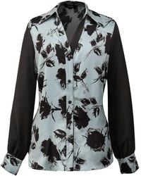 Smart and Joy - Bi-Material Flower Print Shirt - Lyst