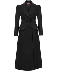 Mandragora - Wool Double Breasted Long Coat Thoren - Lyst
