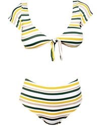 Aulala Paris - Miss Curious Striped Bikini Set - Lyst