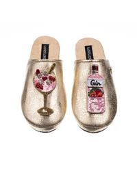 Laines London - Softie Slippers With Gin Brooches - Lyst