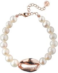Adriana Pappas Designs - Pearl Bracelet With Shell - Lyst