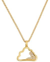 Claire Hill Designs - Sparkly Cloud Charm Necklace - Lyst