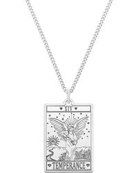 CarterGore - Large Sterling Silver "temperance" Tarot Card Necklace - Lyst