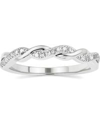 Kylie Harper - Swirling Diamond Band Ring - Lyst