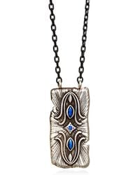 Myrto Katramadou Jewellery - Infinity Necklace-Plated-Three Stones- Royal - Lyst